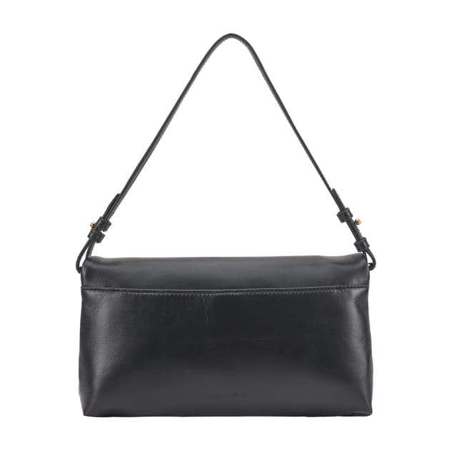 Paul Costelloe Paul Costelloe Women's Theodora Leather Shoulder Bag in Jet Black - 3