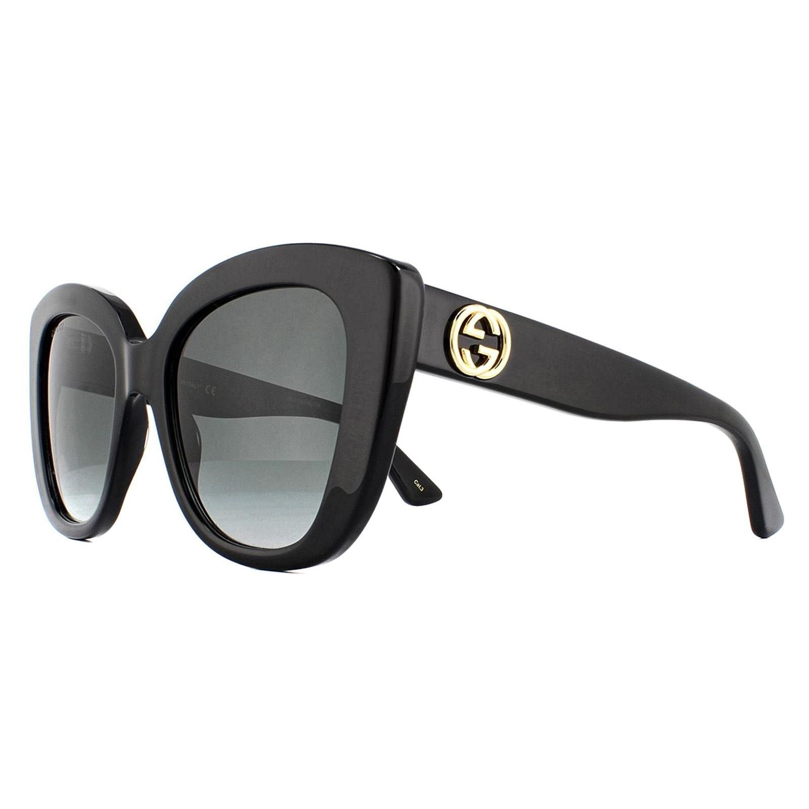 Gucci Gucci Women's Cat Eye Black Grey Gradient Sunglasses - 2