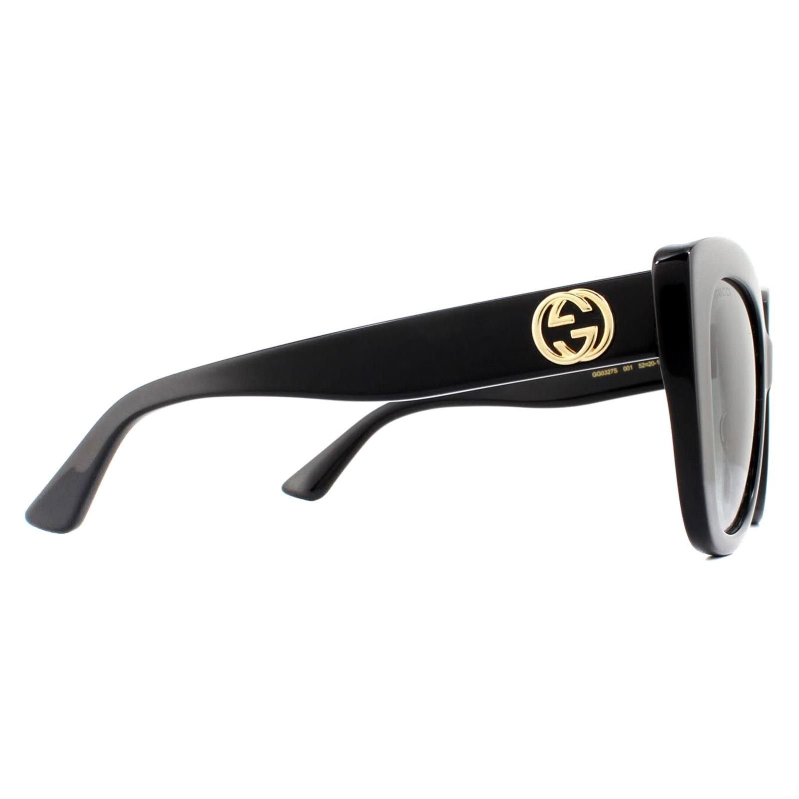 Gucci Gucci Women's Cat Eye Black Grey Gradient Sunglasses - 4