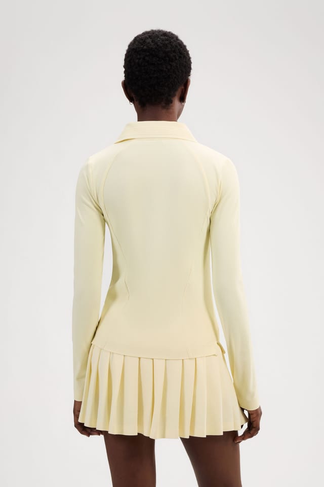 Ellesse Ellesse Women's Jeorg LS Fitted Polo Shirt in Yellow - 2