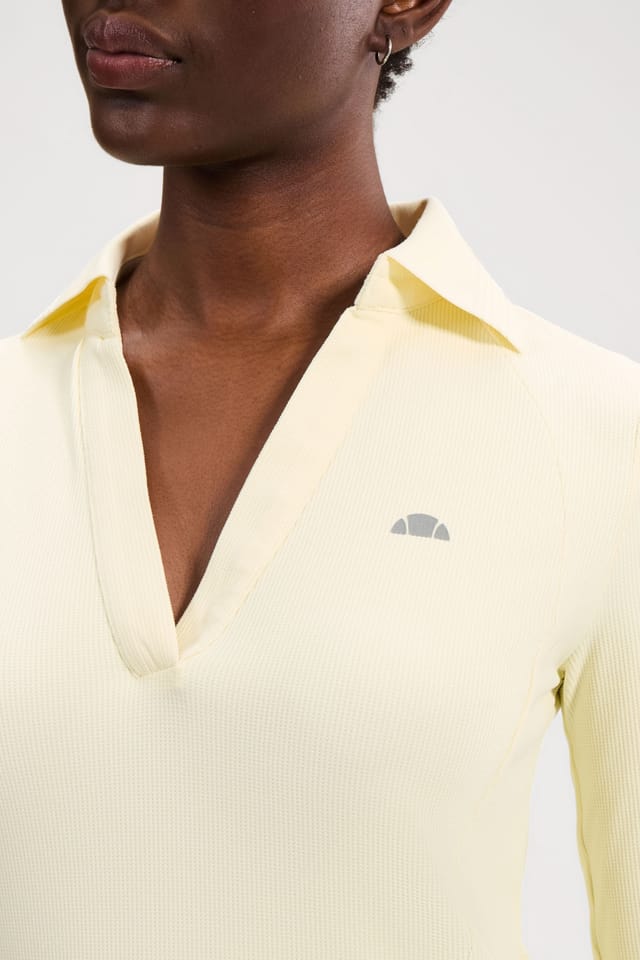 Ellesse Ellesse Women's Jeorg LS Fitted Polo Shirt in Yellow - 3