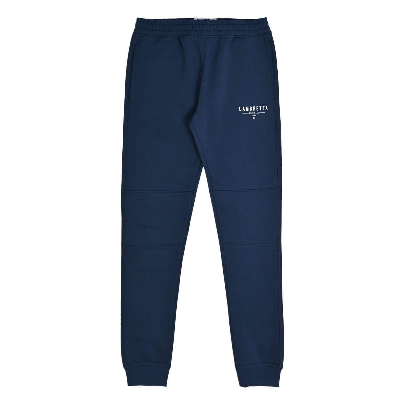 Lambretta Lambretta Men's AW24 Logo Jogging Bottoms in Navy