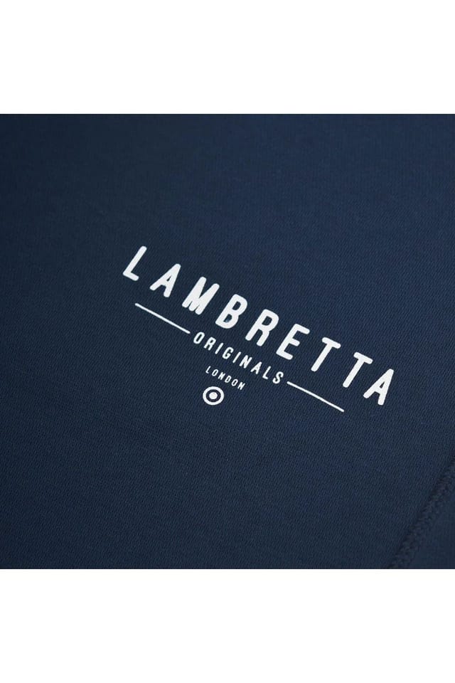 Lambretta Lambretta Men's AW24 Logo Jogging Bottoms in Navy - 3