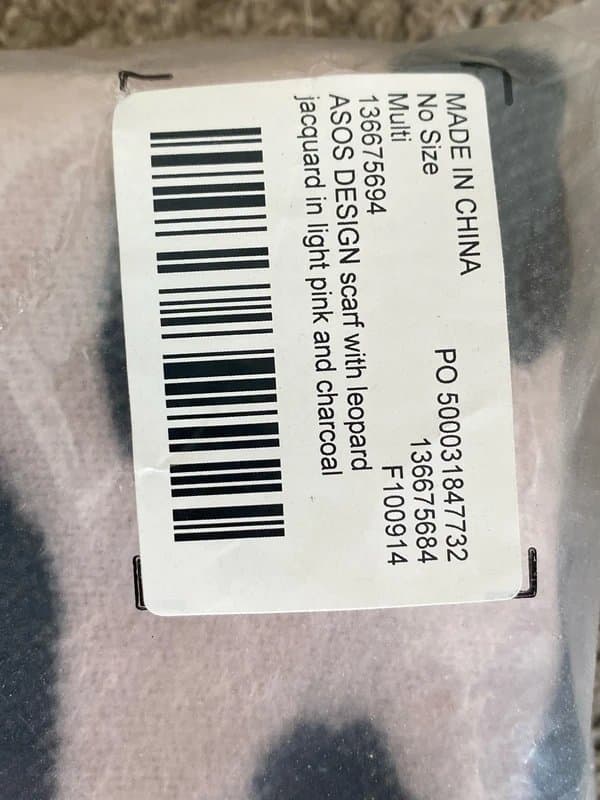 ASOS ASOS leopard print scarf