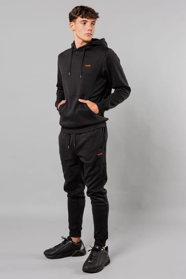 Tokyo Laundry Tokyo Laundry Men's Hoody & Jogger Co-ord Set in Black - 3
