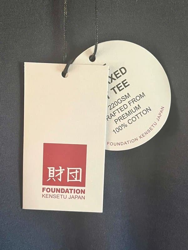 Foundation Kensetu Japan Foundation Kensetu Japan Relaxed Fit T-Shirt – Navy – Size Large – BNWT