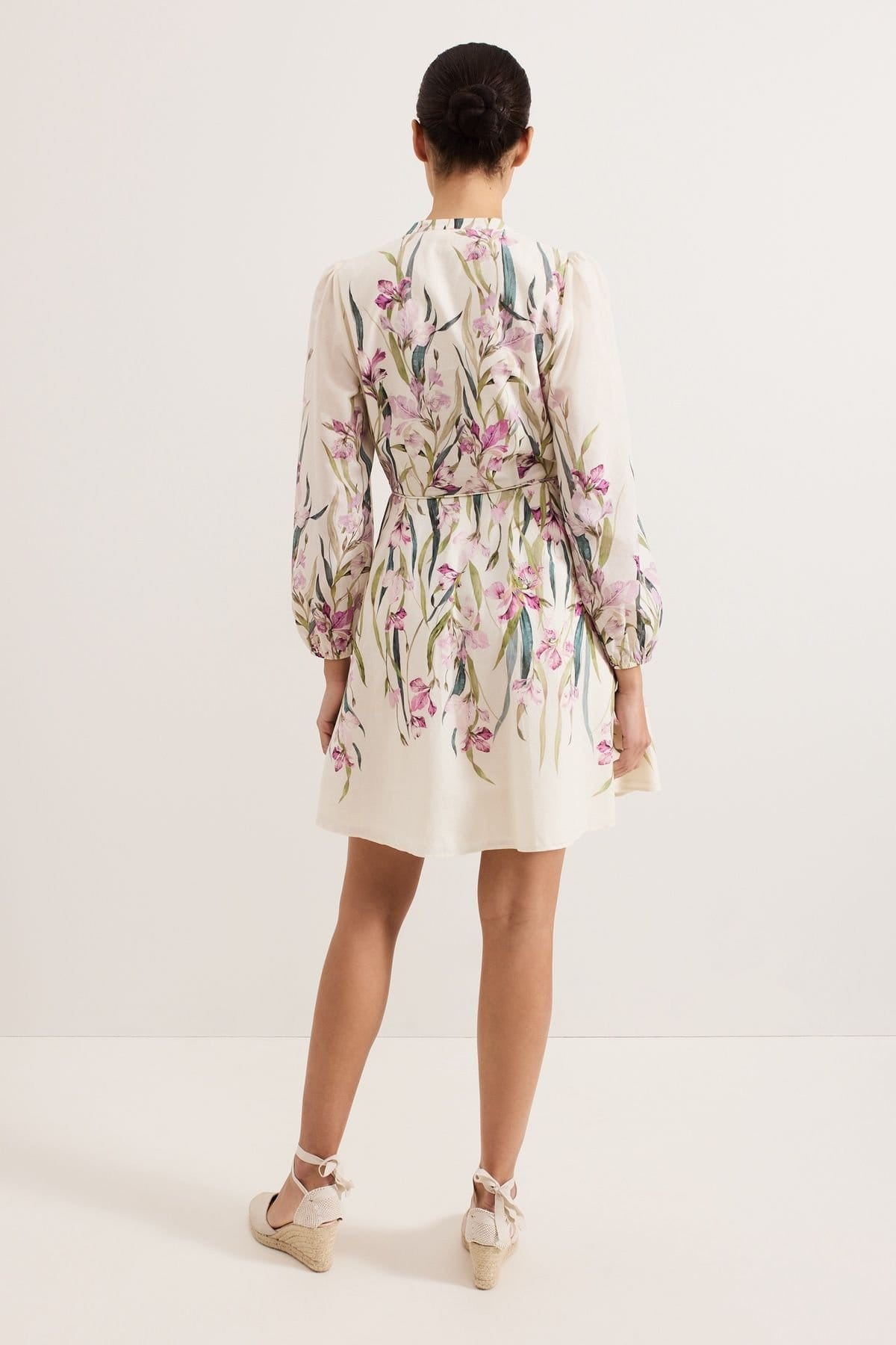 Phase Eight Phase Eight Women's Floral Floral Button-Front Mini Dress in Off-White - 4