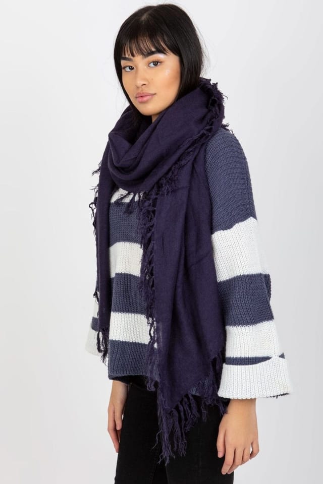 Love Lace Love Lace Women's Warm Shawl Scarf with Tassels for Easy Everyday Styling Outfits in Violet - 2