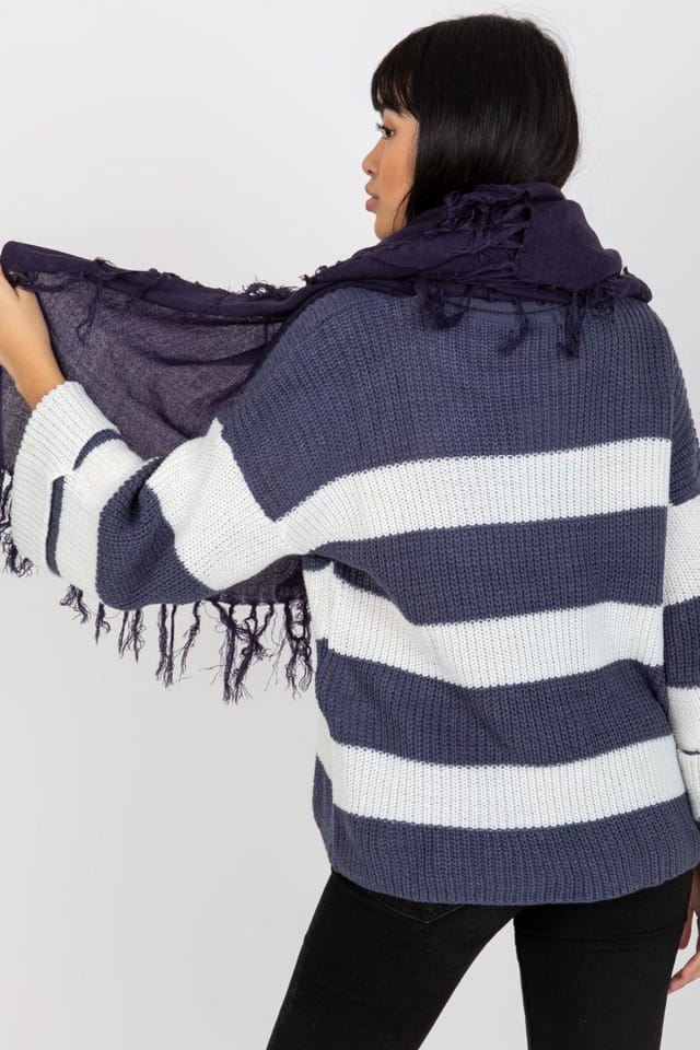 Love Lace Love Lace Women's Warm Shawl Scarf with Tassels for Easy Everyday Styling Outfits in Violet - 3