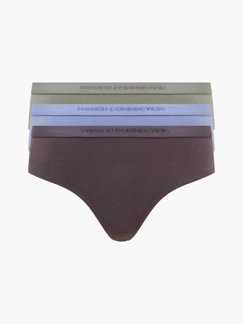 French Connection 3 Pack French Connection Thongs Blue Tempest/Grey Excalibor/Shadow Mint - 1
