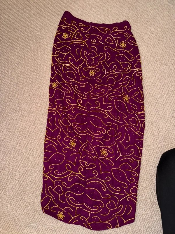 Virgos lounge Virgo Lounge purple and gold bead skirt - size 8 - 1