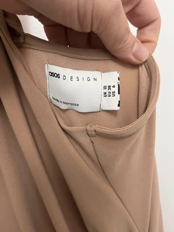 ASOS Beige long evening dress