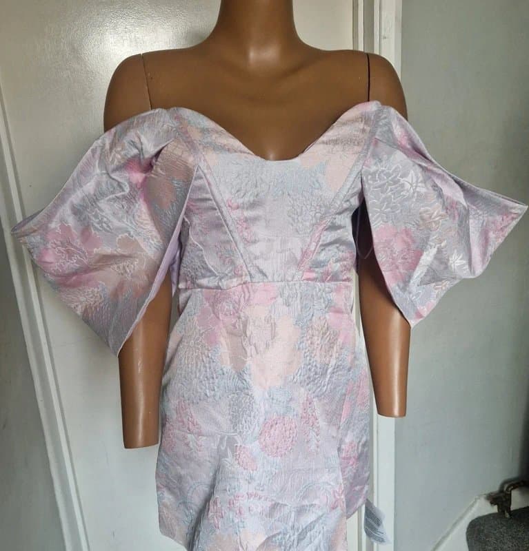 ASOS Asos design Luxe puff sleeves mini