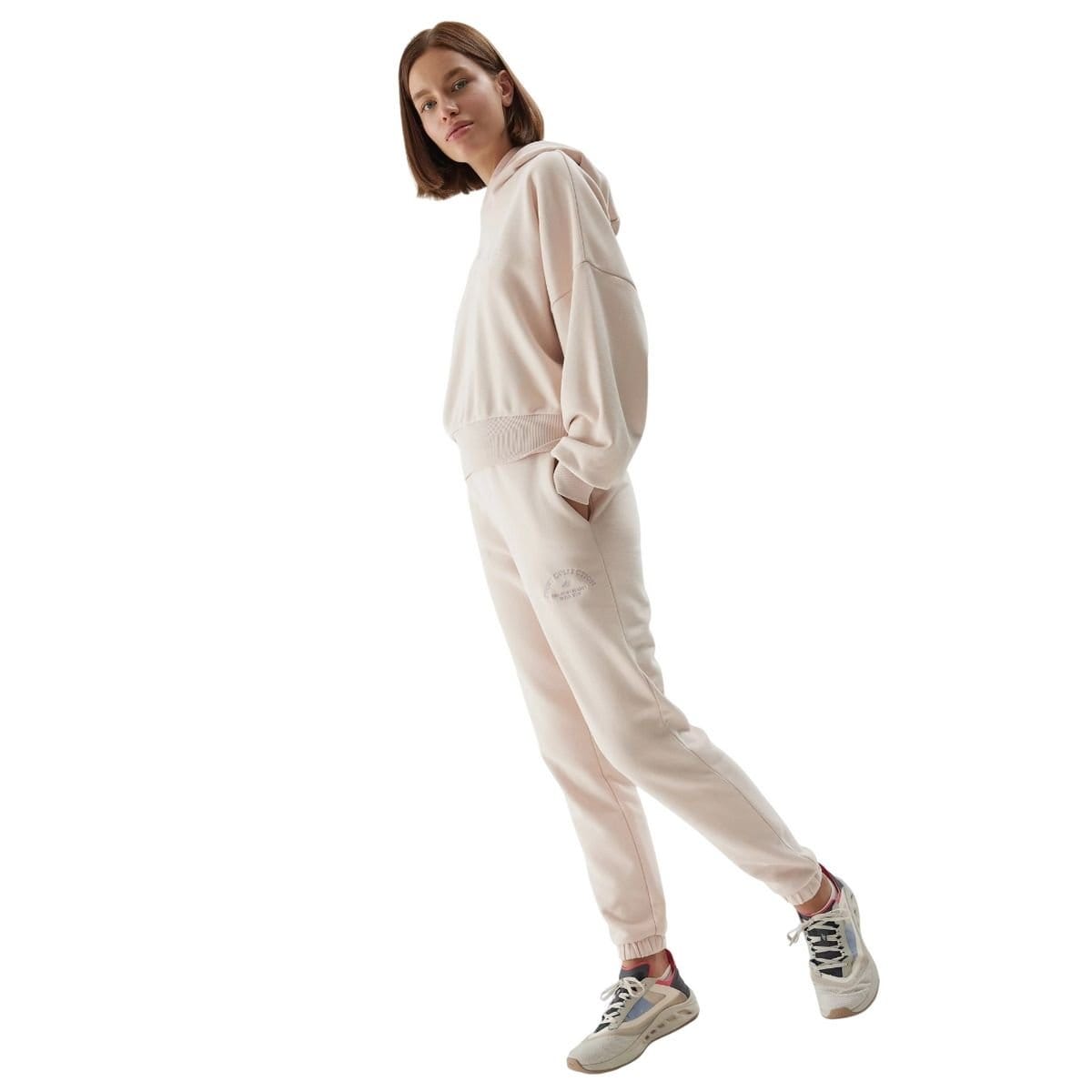 4F 4F Women's CAS F472 Jogging Bottoms in Beige - 4