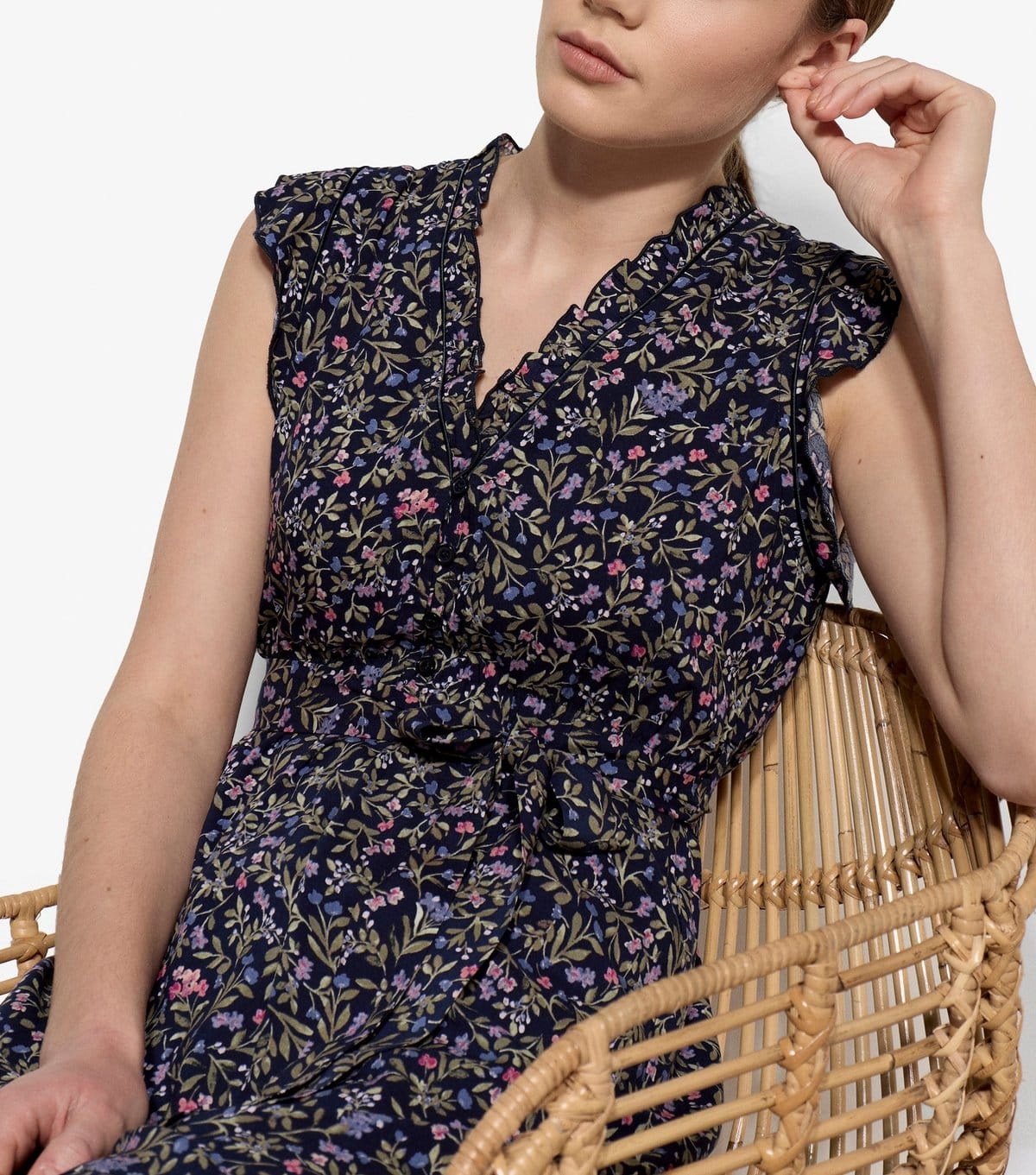 Apricot Women's Purple Floral Ditsy Print Dress Apricot New Look - 4