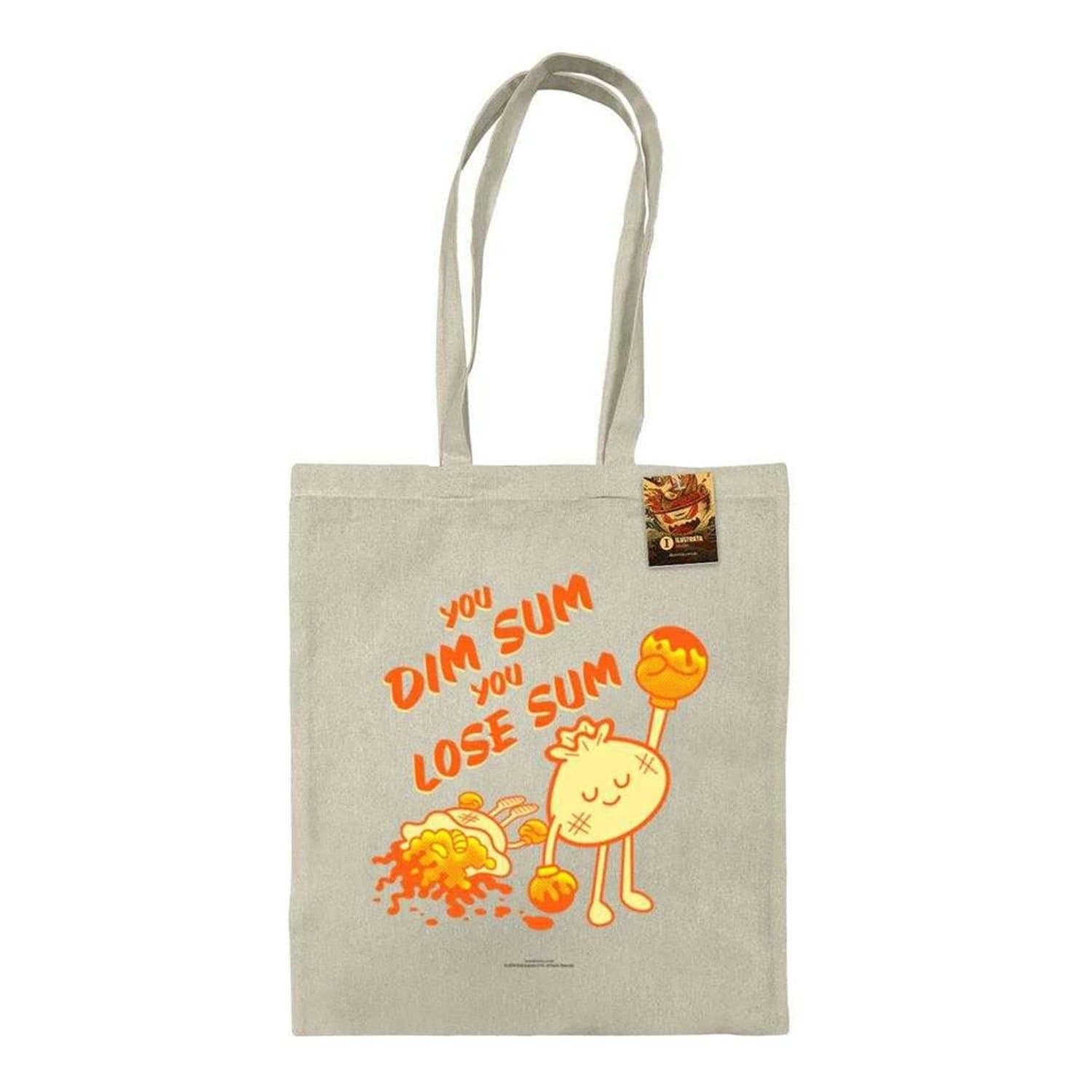 Benjimoji Benjimoji Men's Dim Sum Lose Sum Tote Bag in Natural