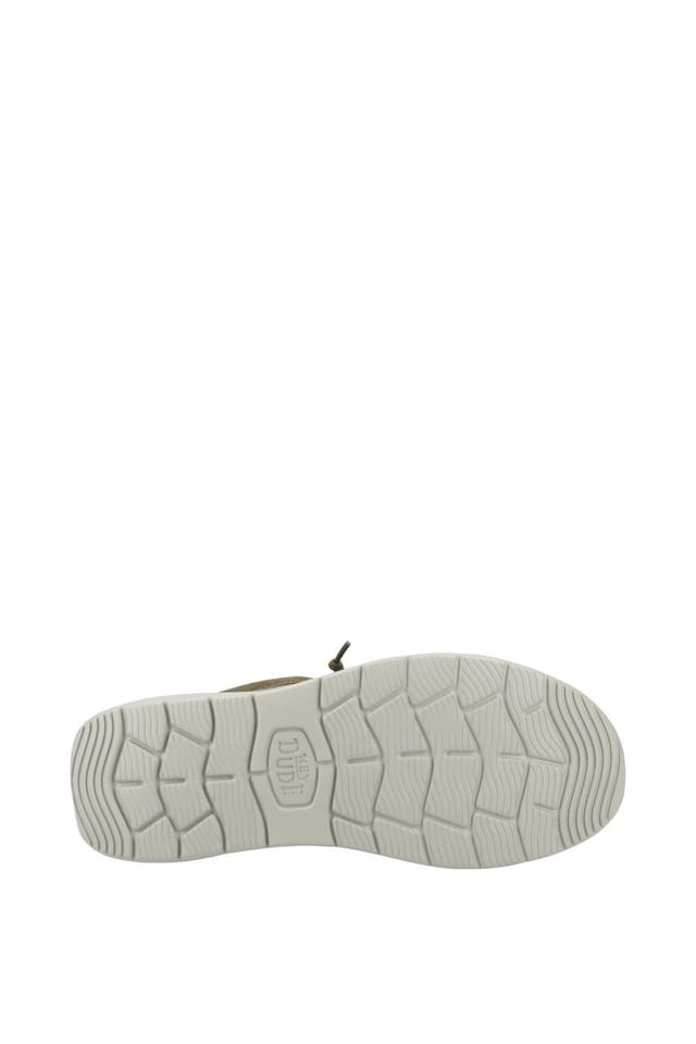 HEY DUDE Hey Dude Men's Wally X Suede Shoes in Dark Olive - 3