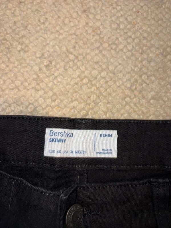 Bershka Bershka men’s black skinny jeans