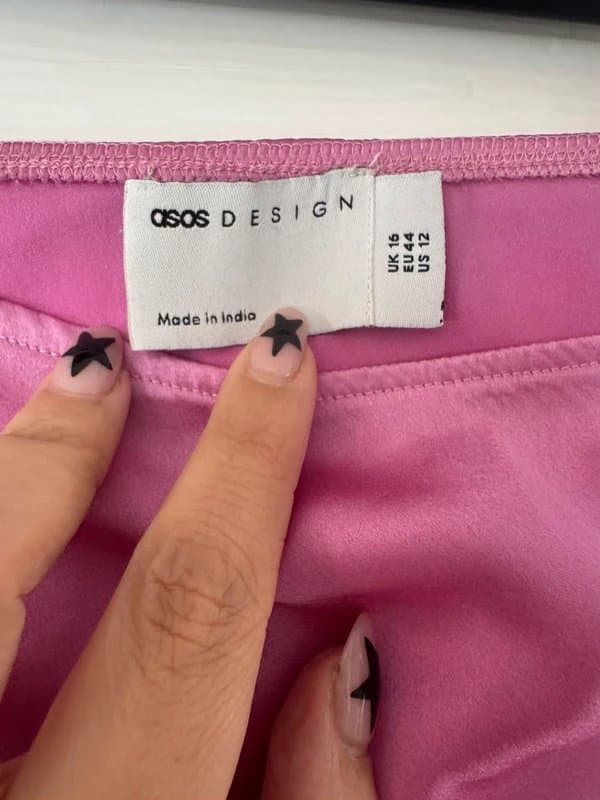 ASOS ASOS pink satin maxi skirt 16