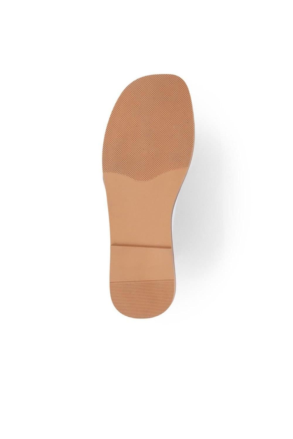 Jones Bootmaker Jones Bootmaker Women's Hazelle Flat Mule Sandals in White - 4