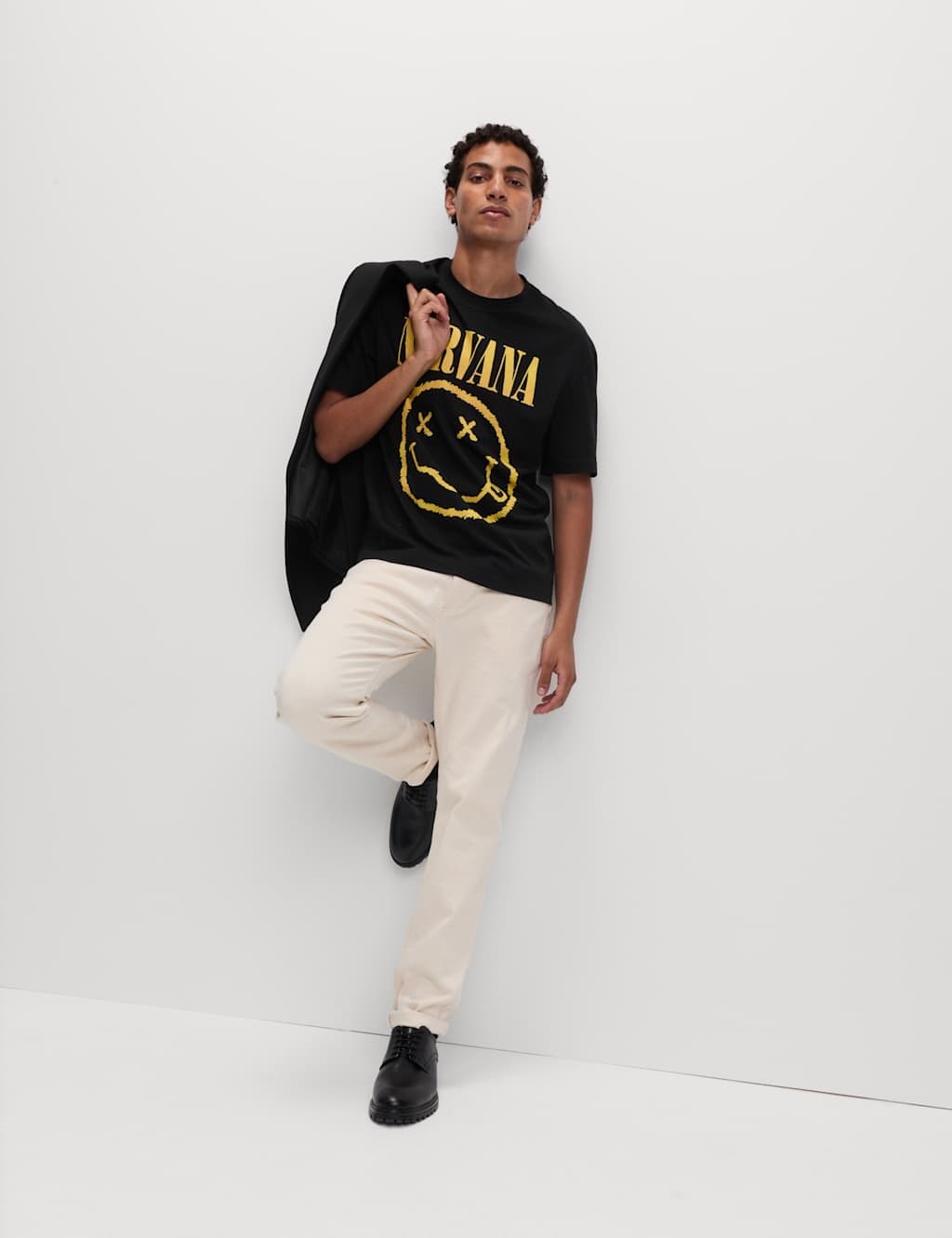 Marks & Spencer M&S Pure Cotton Nirvana® T-Shirt Black