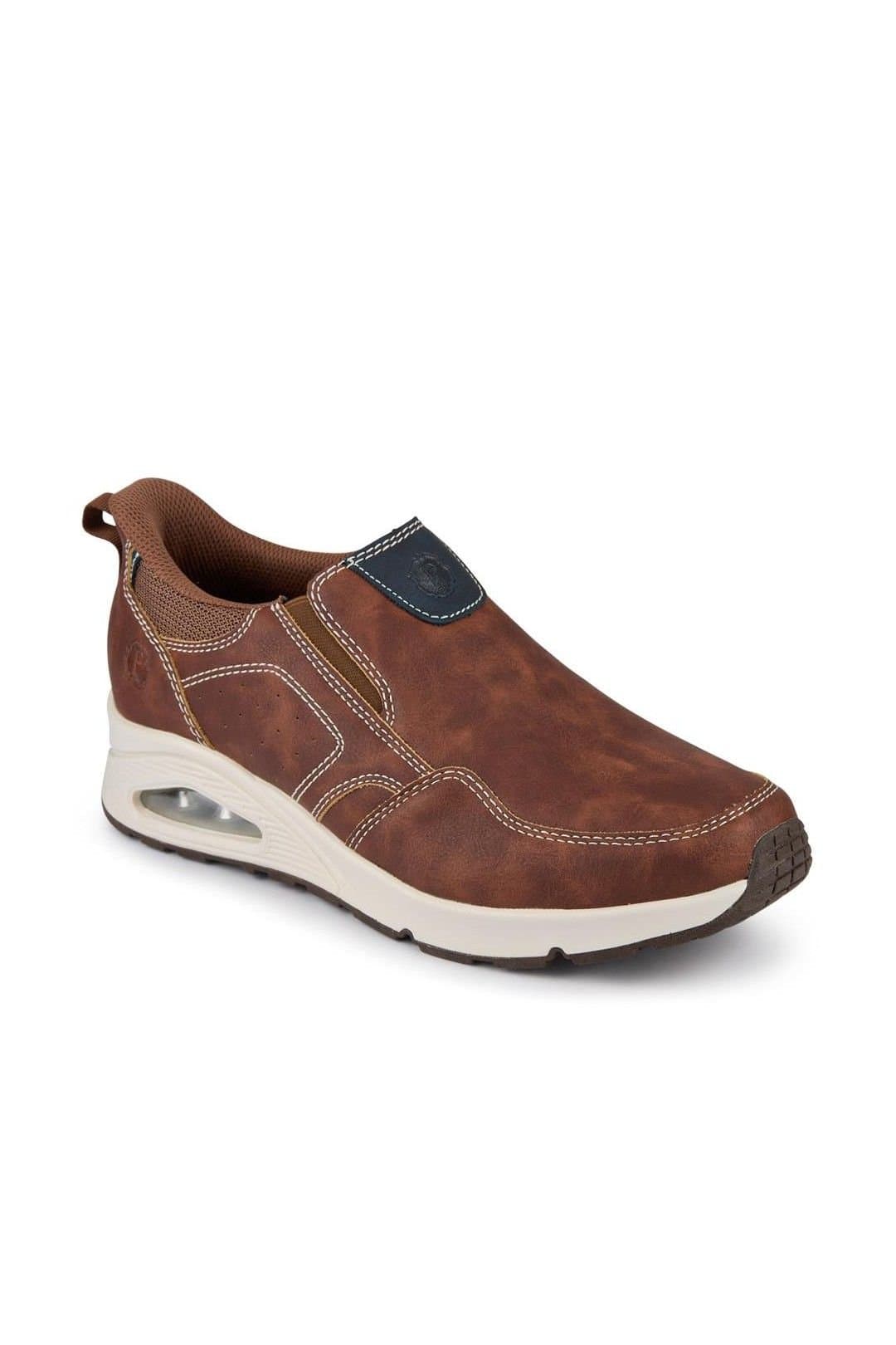 Pavers Pavers Men's Easy Step In Cushioned Shoes in Brown