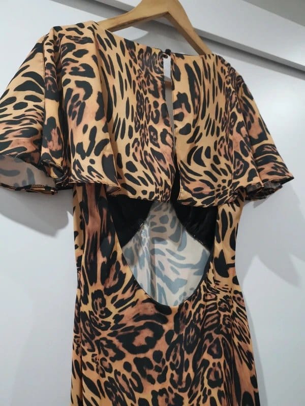 ASOS Leopard Print Summer Dress Size 10