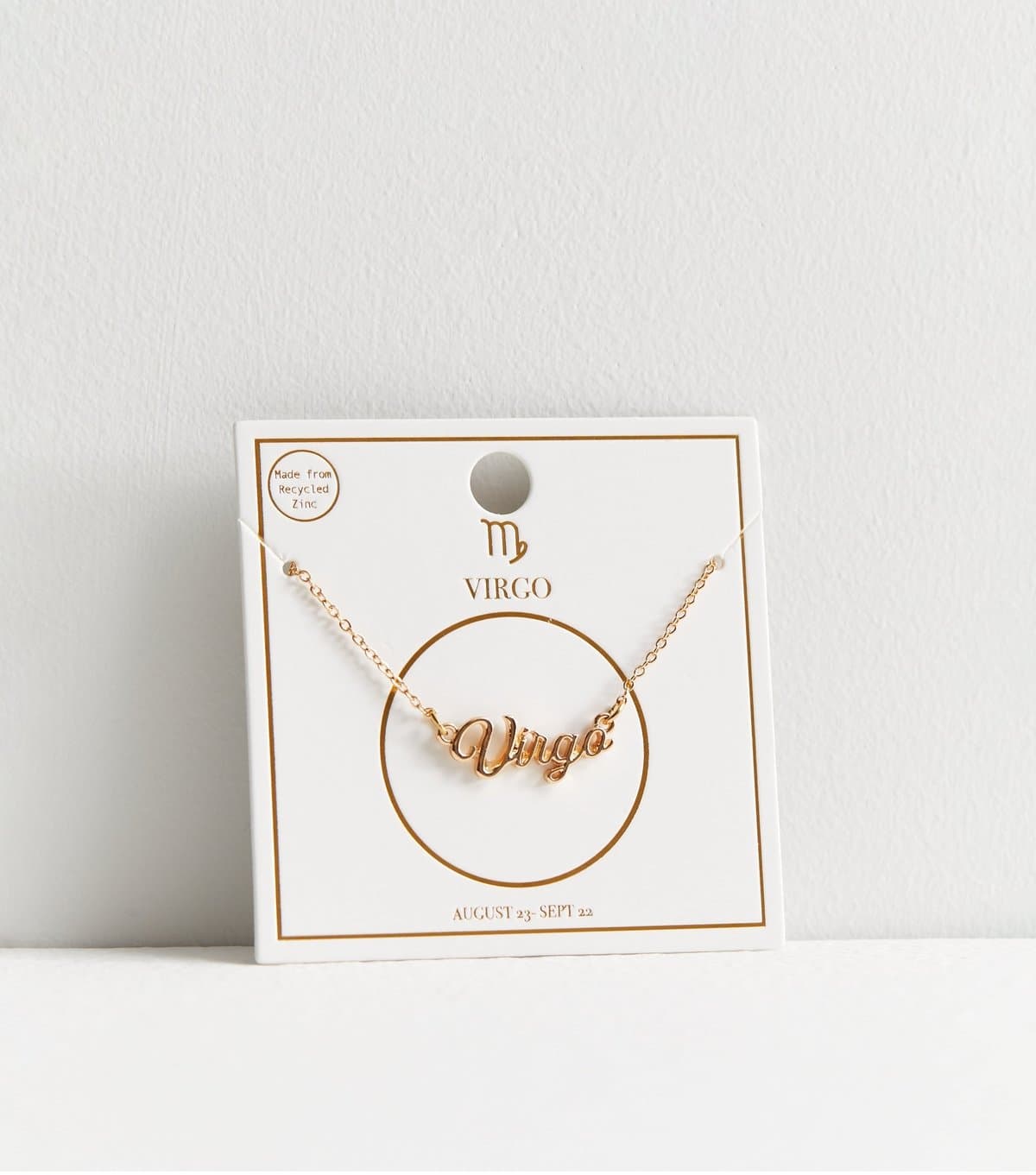 New Look Gold Virgo Star Sign Necklace New Look