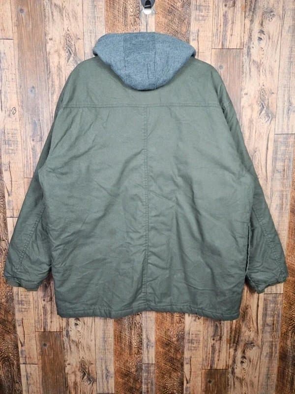 Dickies Dickies Hooded Work Jacket Green Heavyweight Utility Coat 2XL