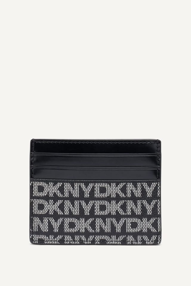 DKNY DKNY Women's Avril Logo Card Holder in Black - 3