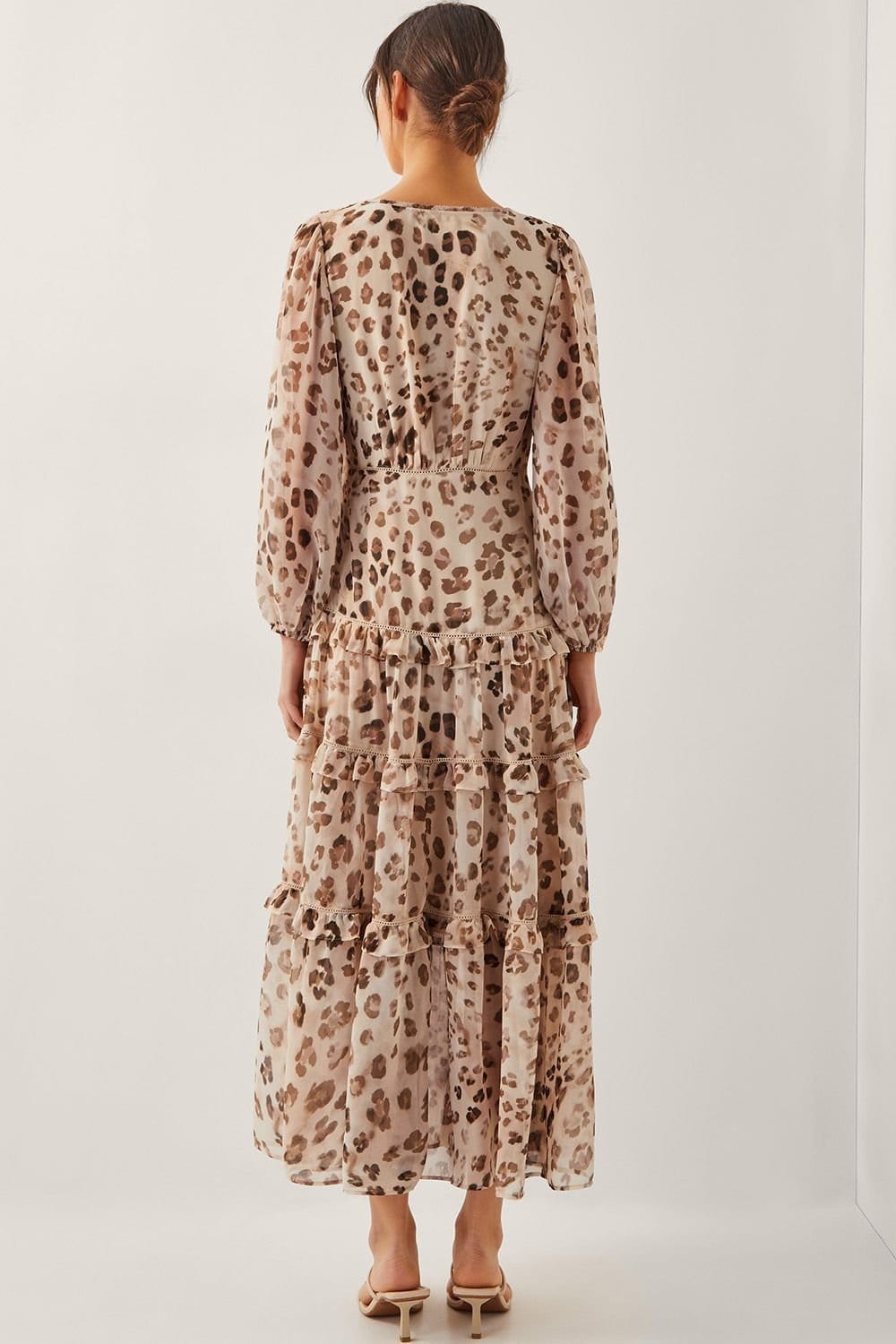 Monsoon Monsoon Women's Leona Leopard Print Maxi Dress Brown - 4