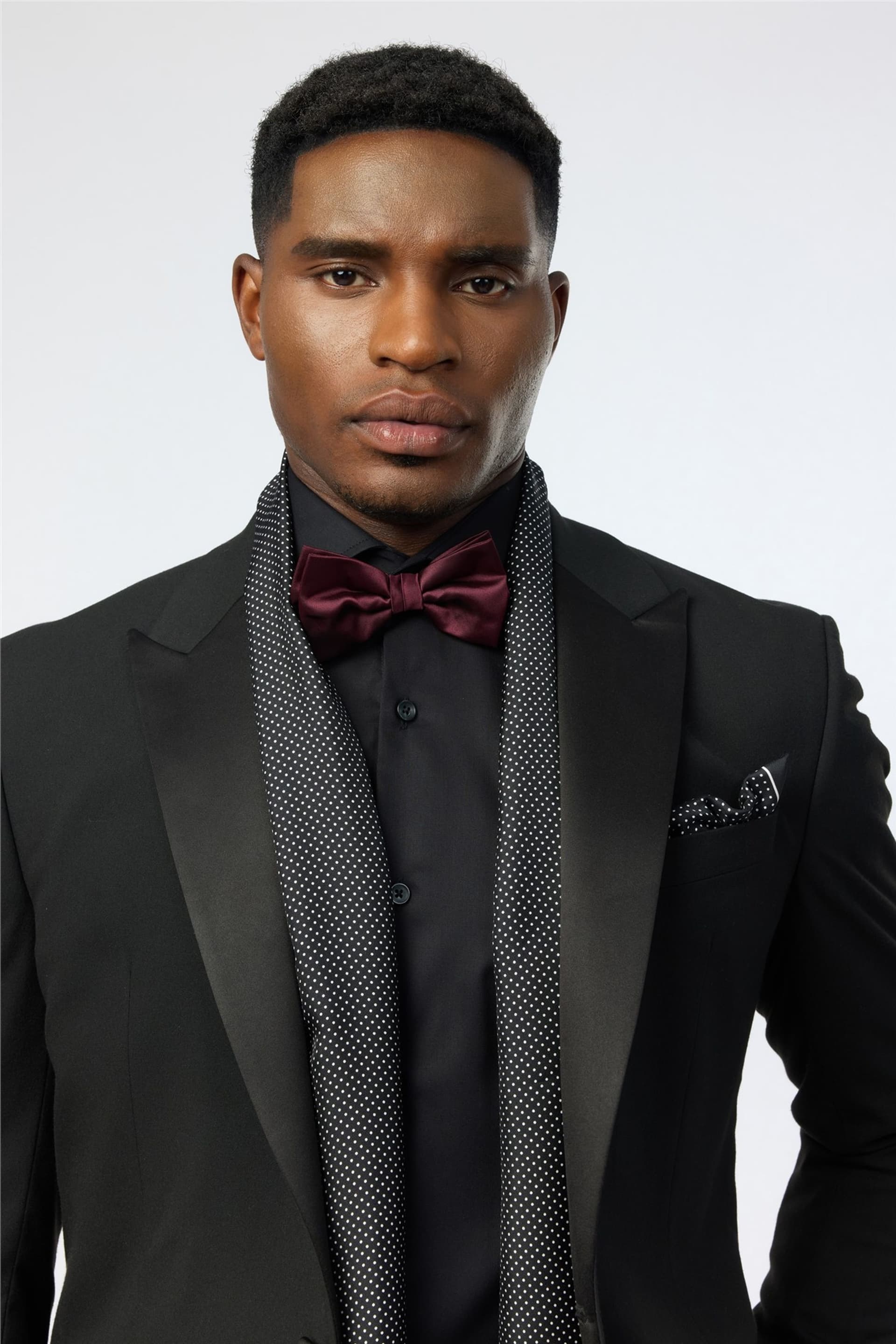 Ted Baker Ted Baker Men's Pindot Scarf in Black