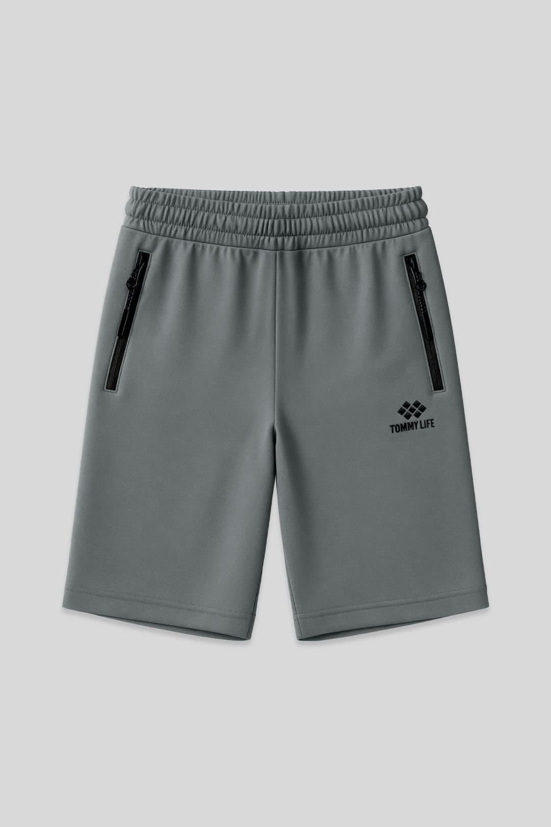 Tommy Life Tommy Life Men's Regular-fit Knit Sweat Shorts in Grey