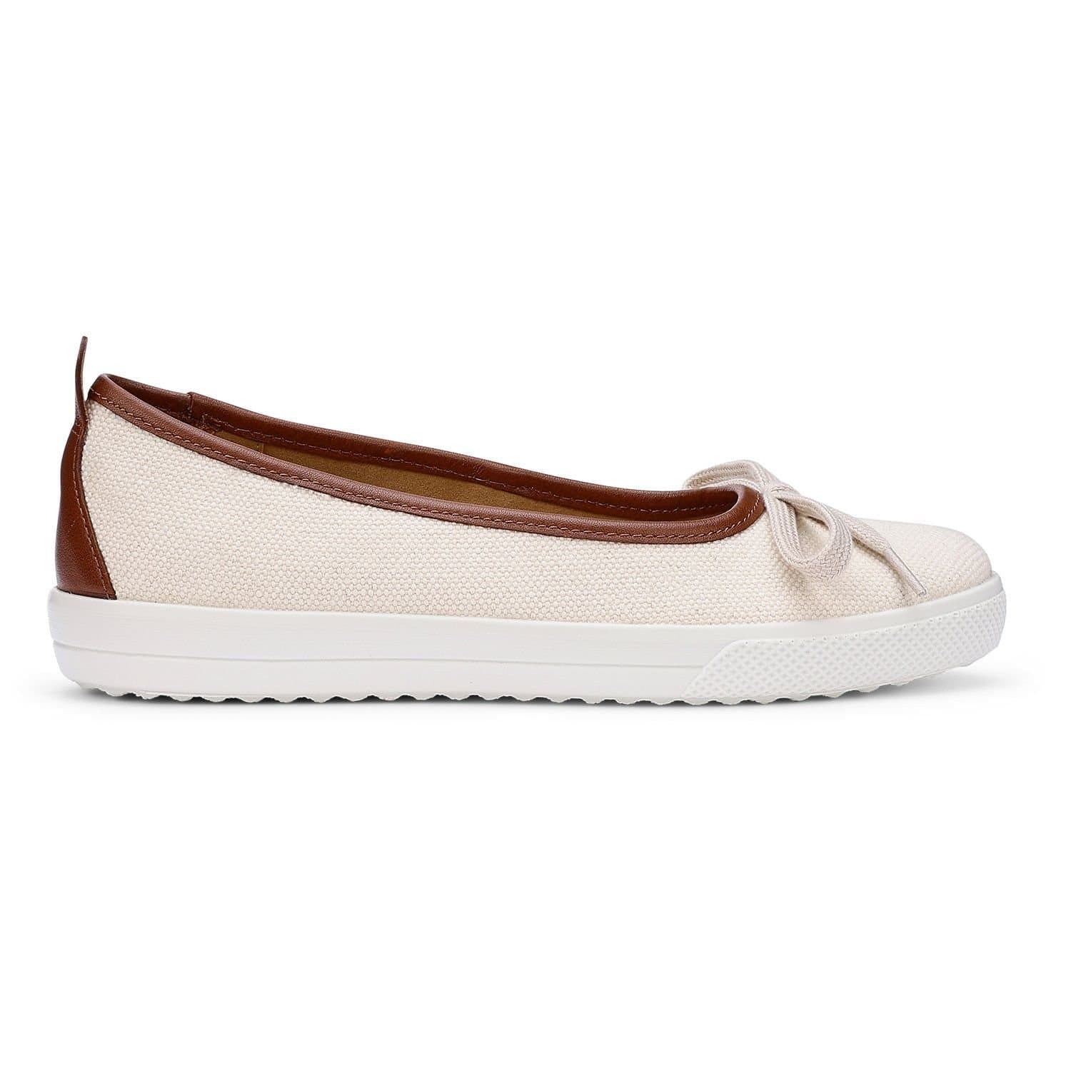 Hotter Hotter Women's 'Willa' Canvas Slip-Ons in Natural