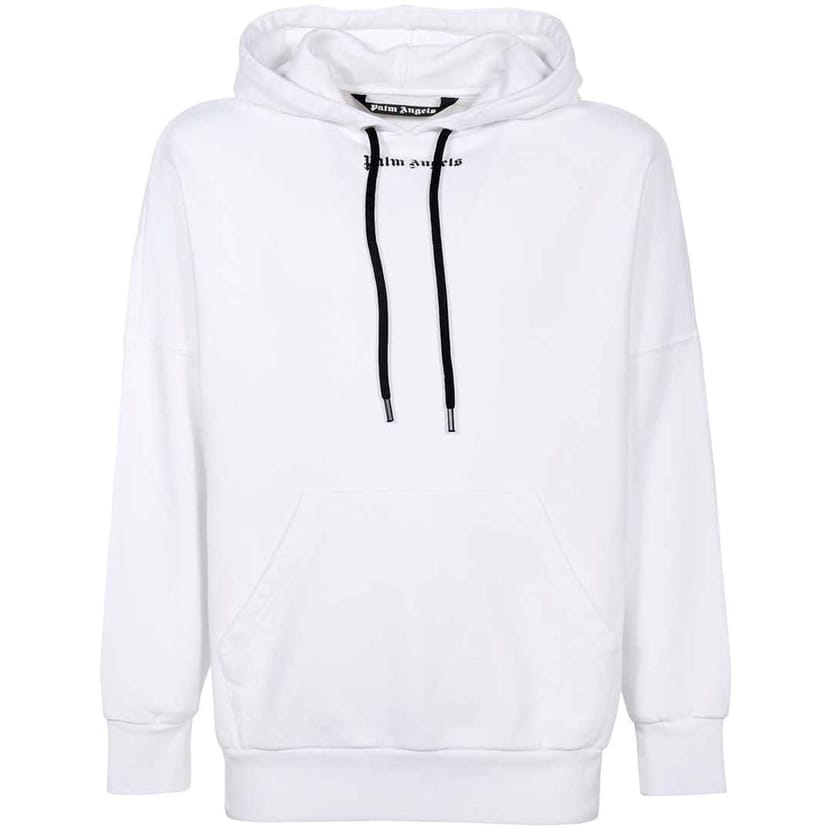 Palm Angels Palm Angels Men's Classic Logo White Oversized Hoodie - 1