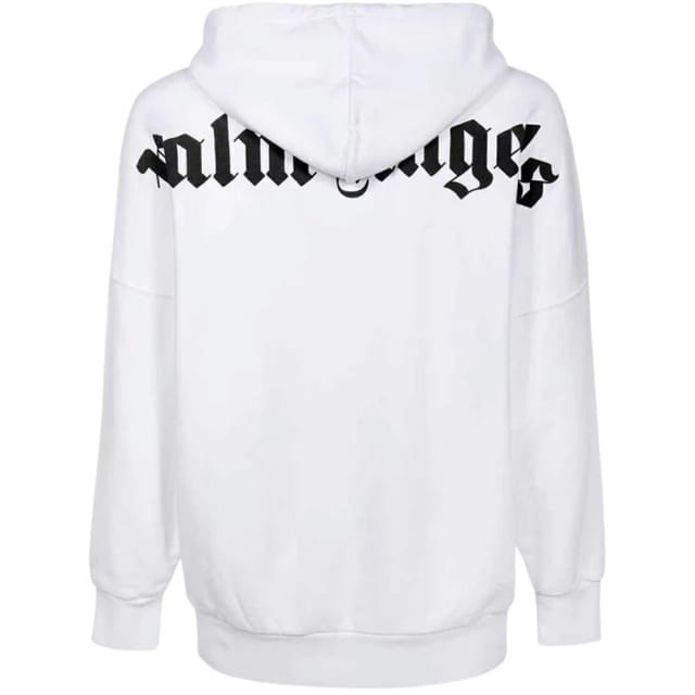 Palm Angels Palm Angels Men's Classic Logo White Oversized Hoodie - 2