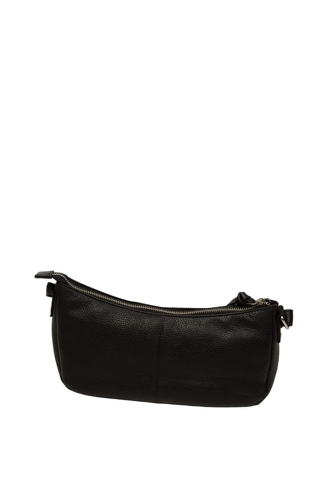 Cultured London Cultured London Women's 'Elowen' Leather Cross Body Bag in Black - 3
