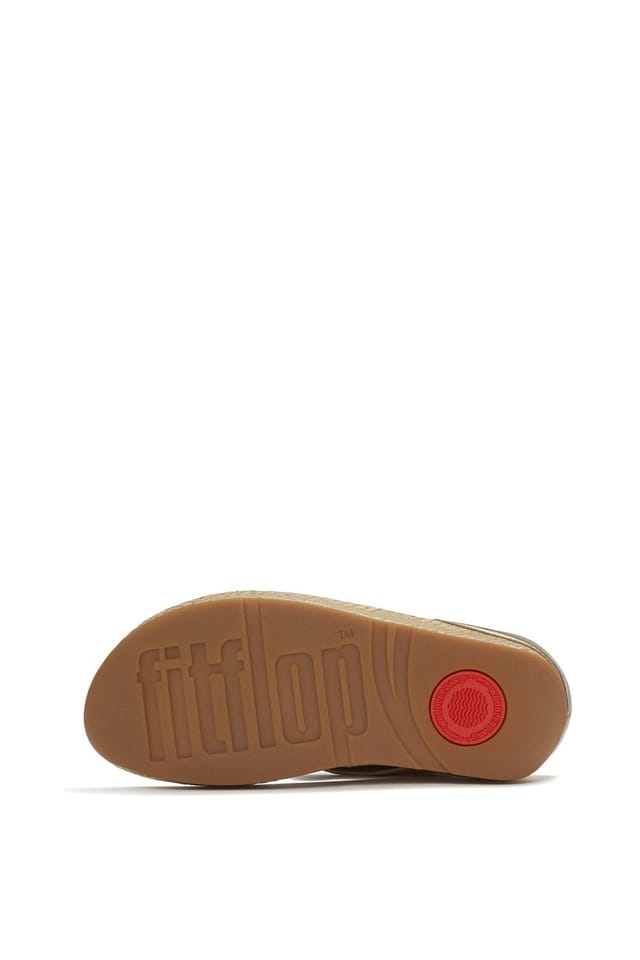 FitFlop FitFlop Women's Lulu Lux Graphic-Weave Toe-Post Sandal in Gold - 2