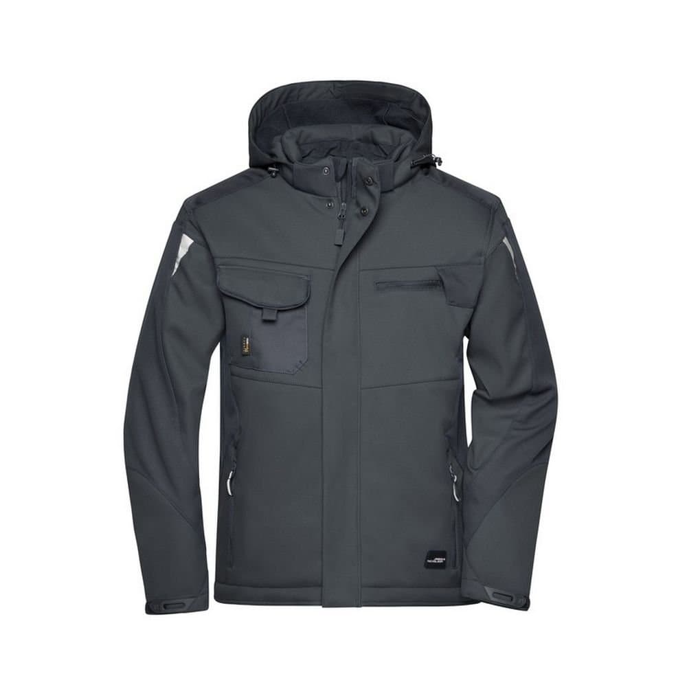 James and Nicholson James and Nicholson Men's Craftsmen Strong Soft Shell Jacket in Black