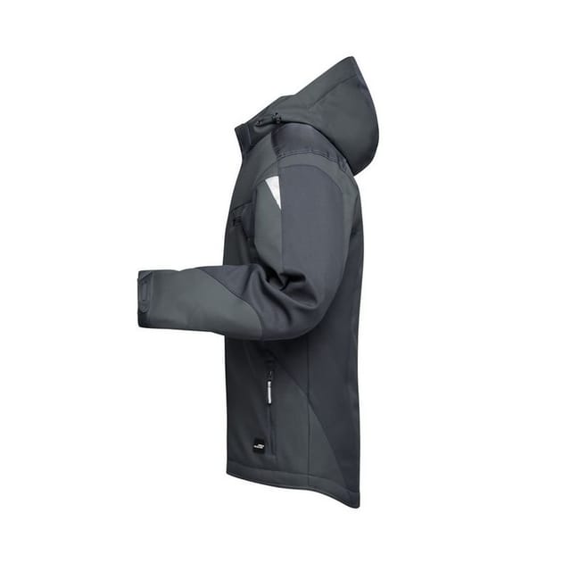James and Nicholson James and Nicholson Men's Craftsmen Strong Soft Shell Jacket in Black - 3