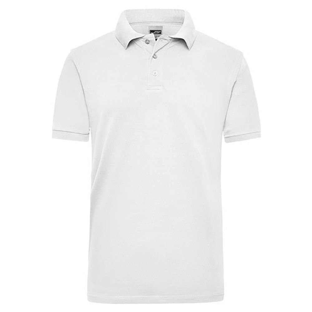 James and Nicholson James and Nicholson Men's Workwear Polo Shirt in White