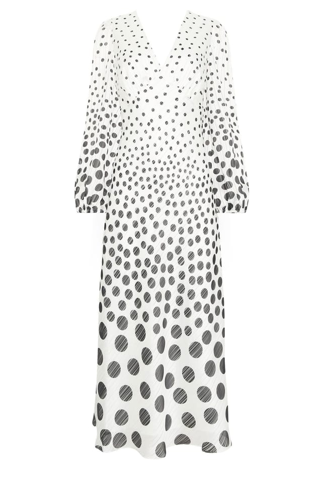 Star by Julien Macdonald Star by Julien Macdonald Women's Sheer Spot Metallic Tea Dress in White - 2