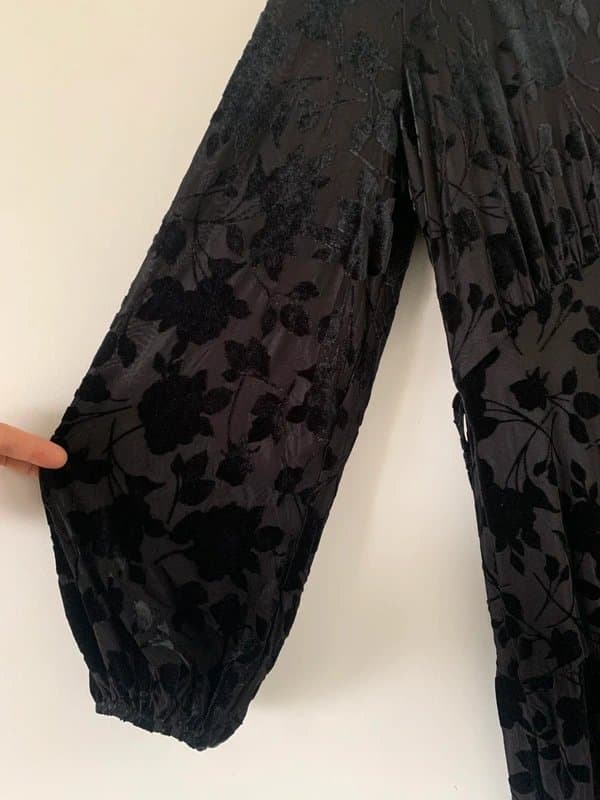 Marks & Spencer M&S velvet patterned dress