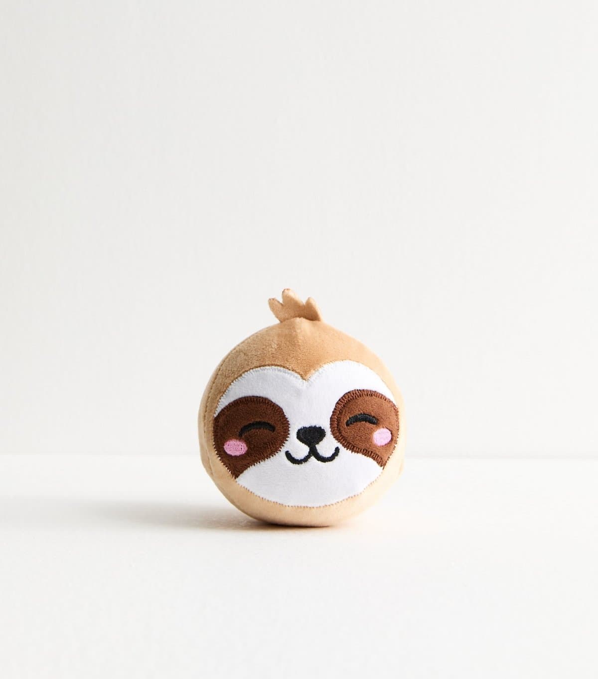 New Look Brown Smiley Sloth Super Soft Stress Ball New Look