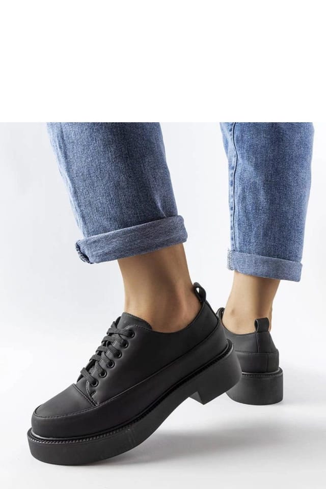 Love Lace Love Lace Women's Elegant Comfortable Flat Heeled Summer Shoes with Lace Closure in Black - 3