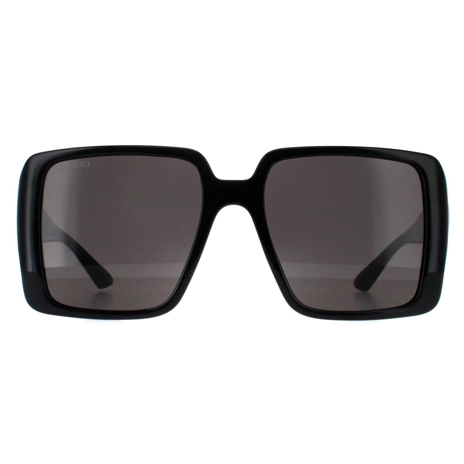 Gucci Gucci Women's Square Black with Gold Grey GG1692S