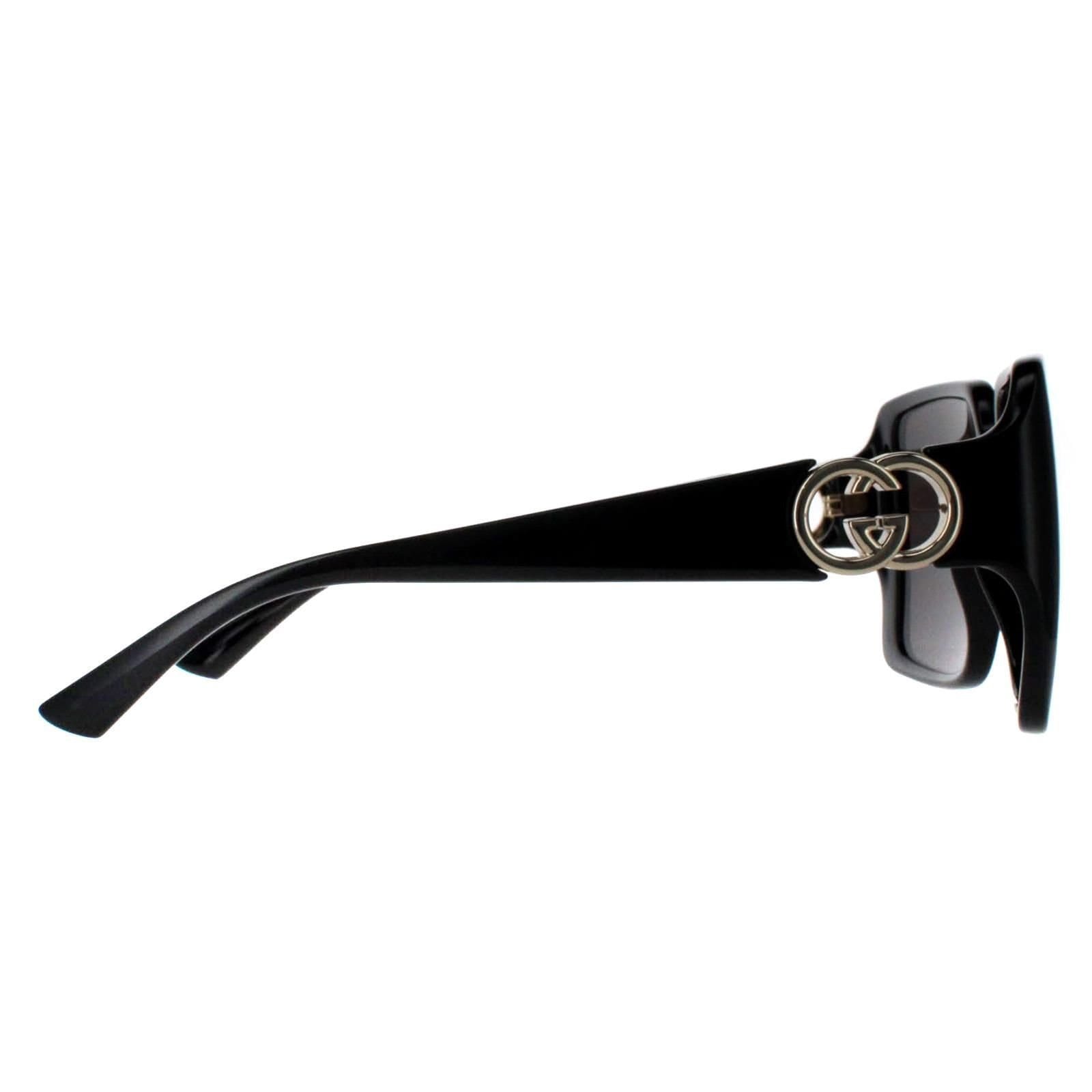 Gucci Gucci Women's Square Black with Gold Grey GG1692S - 4