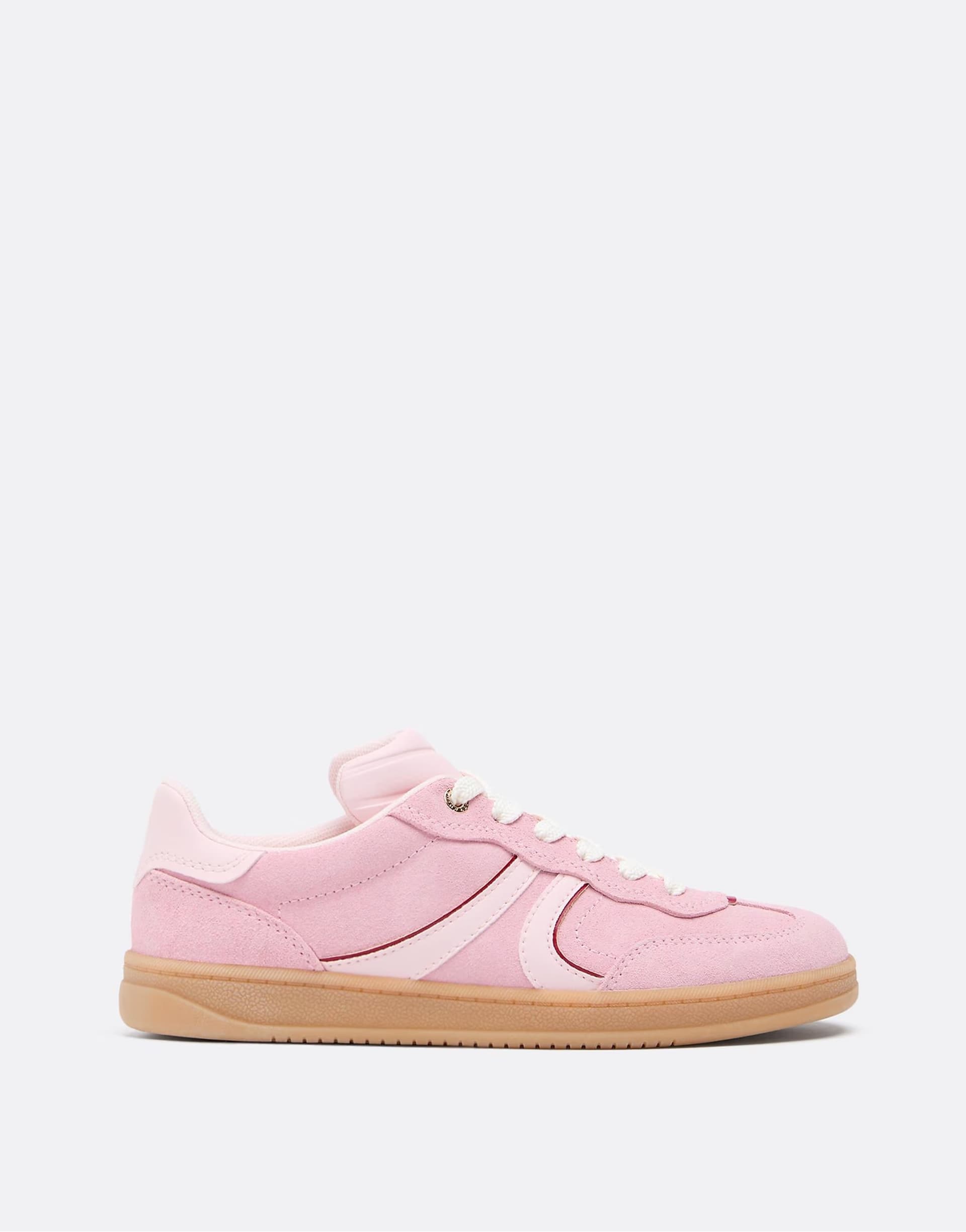 ASOS ASOS Pink Leather Casual Trainers