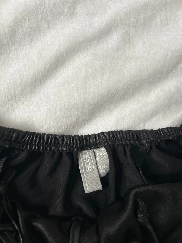 ASOS Black fake leather dress - 1