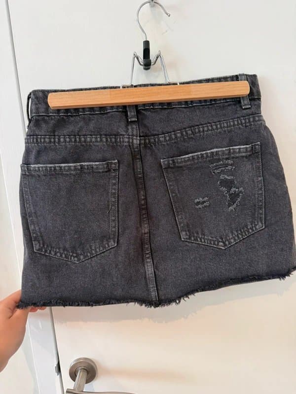 Cotton On black denim skirt from cotton on